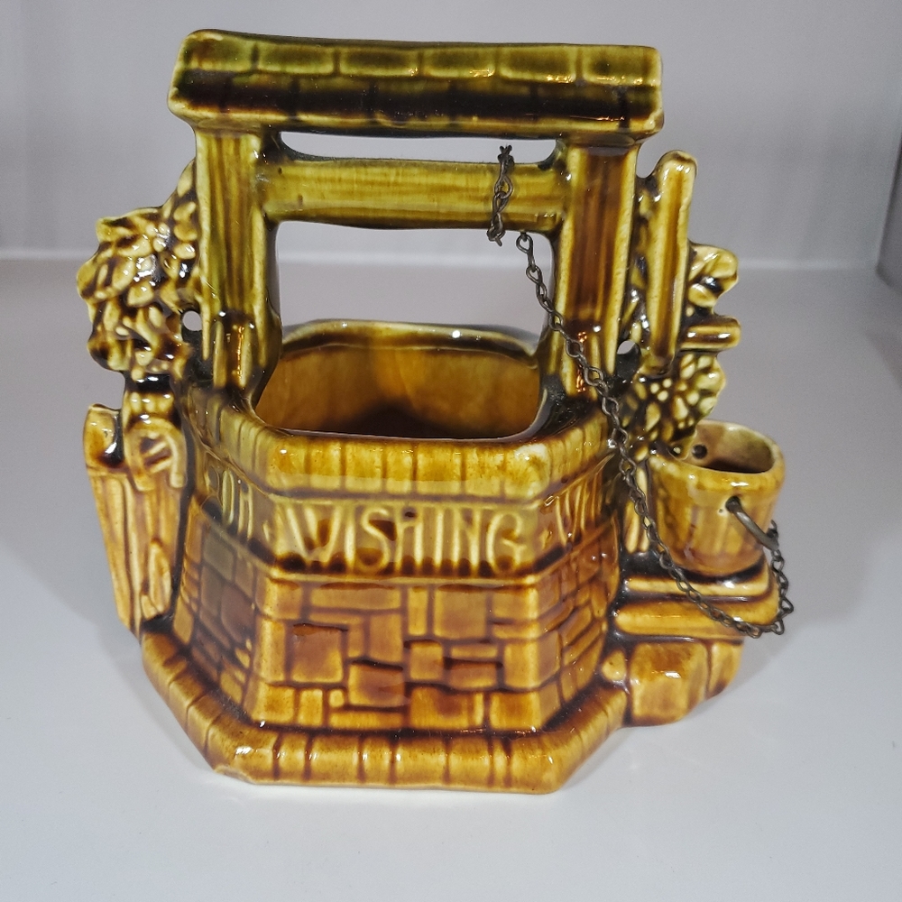 Vintage McCoy Wishing Well Planter
